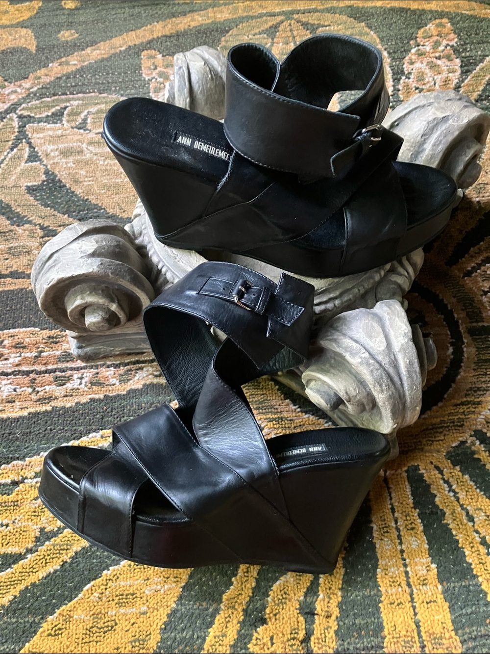 Anne Demeulemeester platform ankle wrapped sandal - Picture 3 of 5